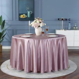 ROUND TABLE CLOTH SILK BLUSH