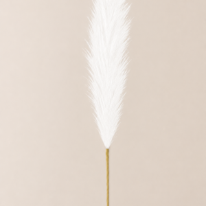 Artificial White Pampas grass stem