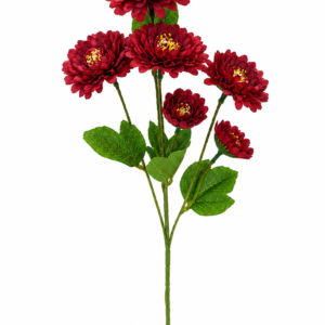 Silk Chrysanthemums Deed Red