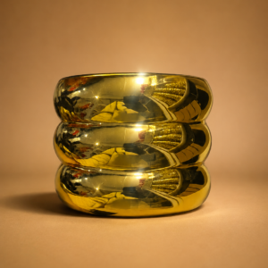 luna Bubble gold vase