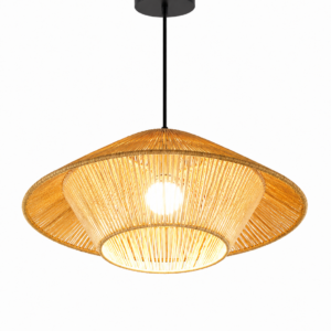 Hemp Rope Rattan Pendant Light