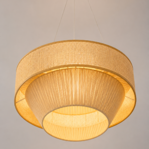 Eleven Past Canes Big Rattan Pendant Light