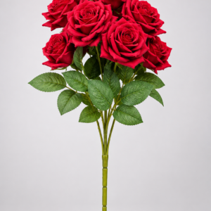 9 Heads Rose Flower – Red