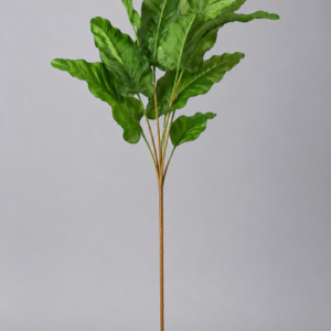 Long Stem Green Artificial Leaf